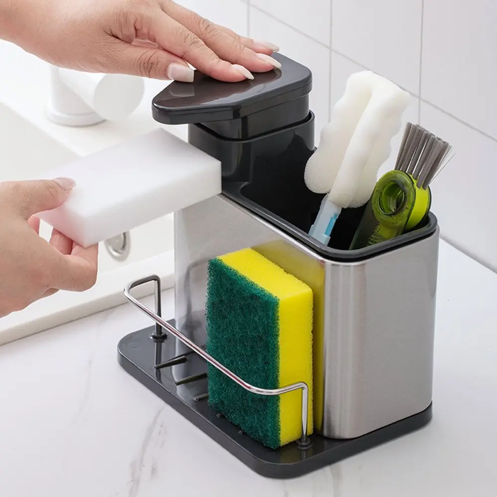 Organizador De Pia C/ Porta Detergente Inox Cozinha Arrumar