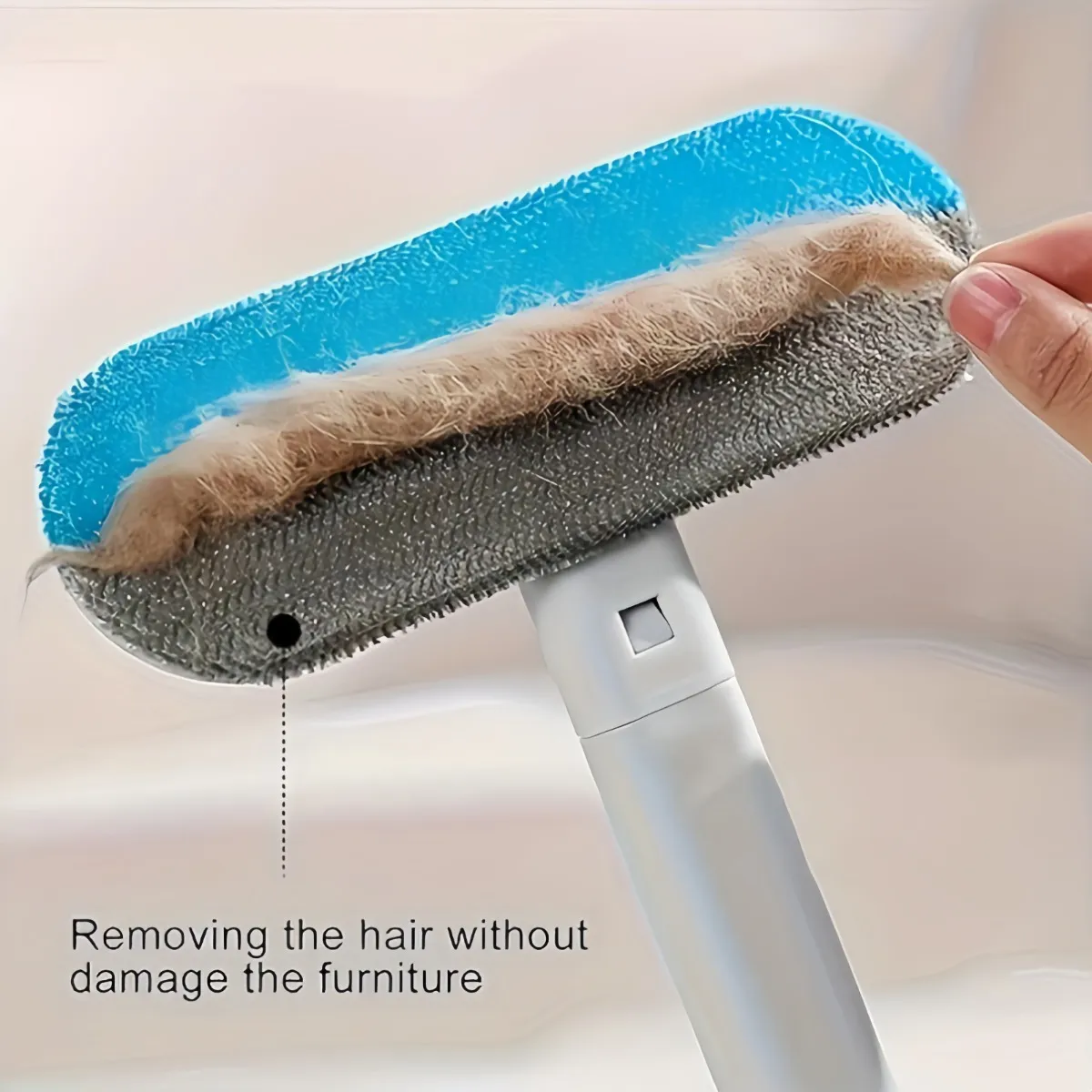 Removedor de Pelos Pet e Fiapos Reutilizável com Cabo