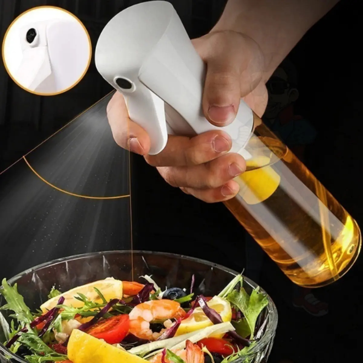 Porta Azeite Vinagre Óleos Spray Galheteiro Chef Cozinha