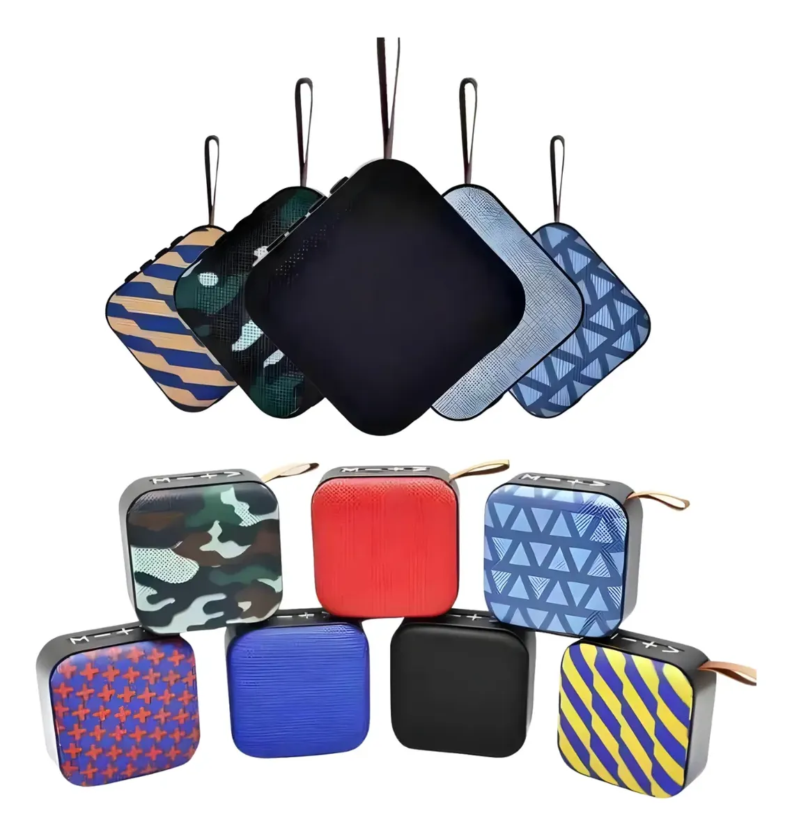 Mini Caixa De Som Portátil Bluetooth Com Alça De Mão Estilo