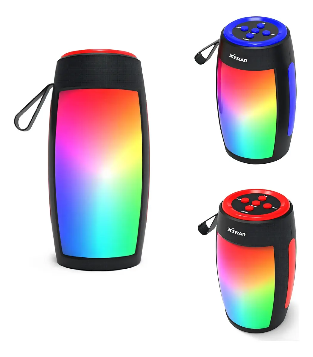 Caixinha De Som Recarregável Portátil Sem Fio Bluetooth Rgb