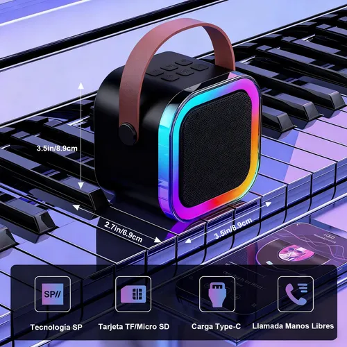 Caixa de Som Bluetooth AL-8588 20W com LED RGB