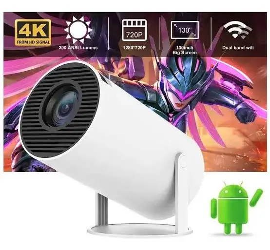 Projetor Portatil Bluetooth 4k Hd Wifi 6.0 Hdmi Usb Led