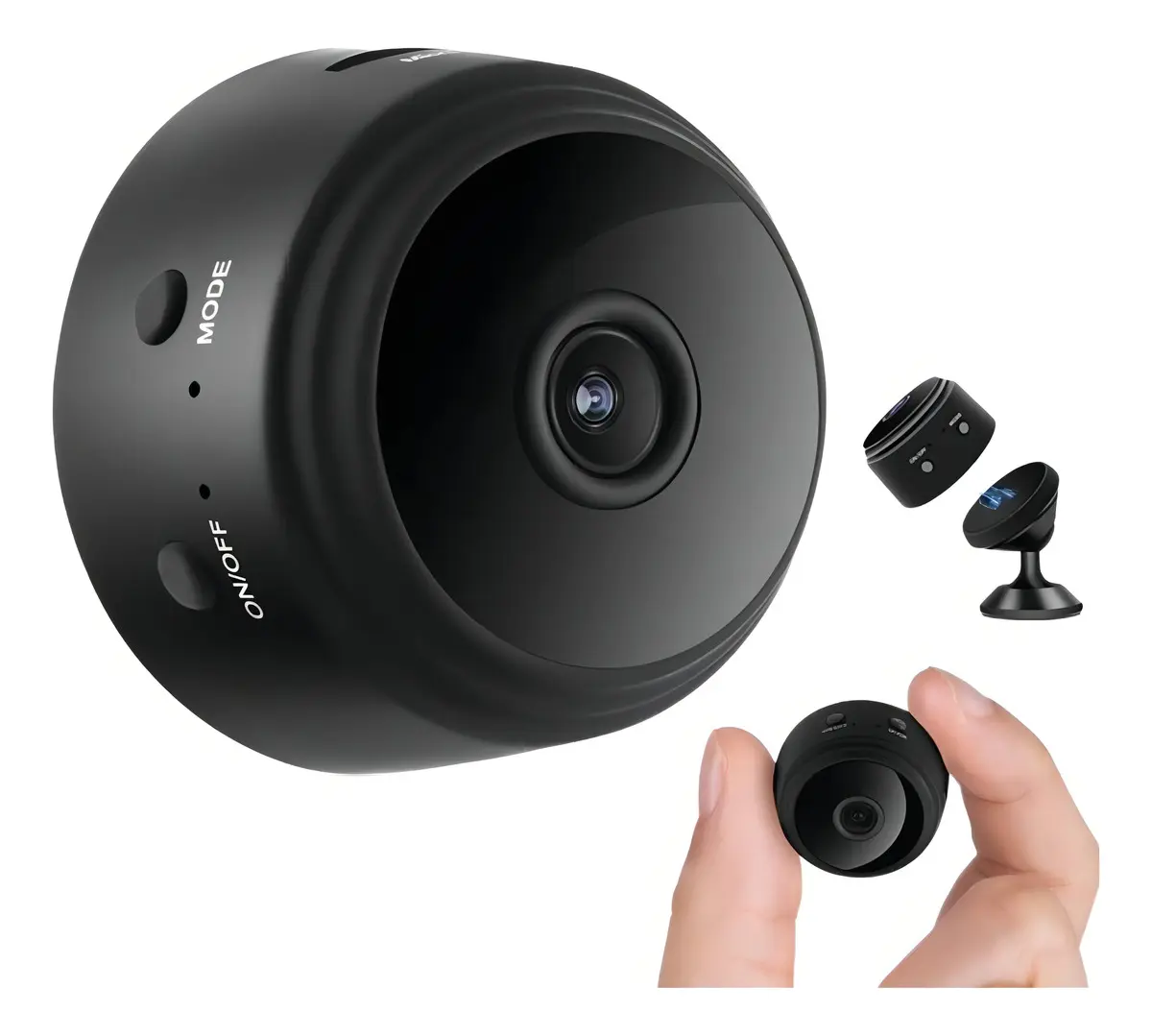 Mini Câmera Wi-Fi A9 HD Recarregável