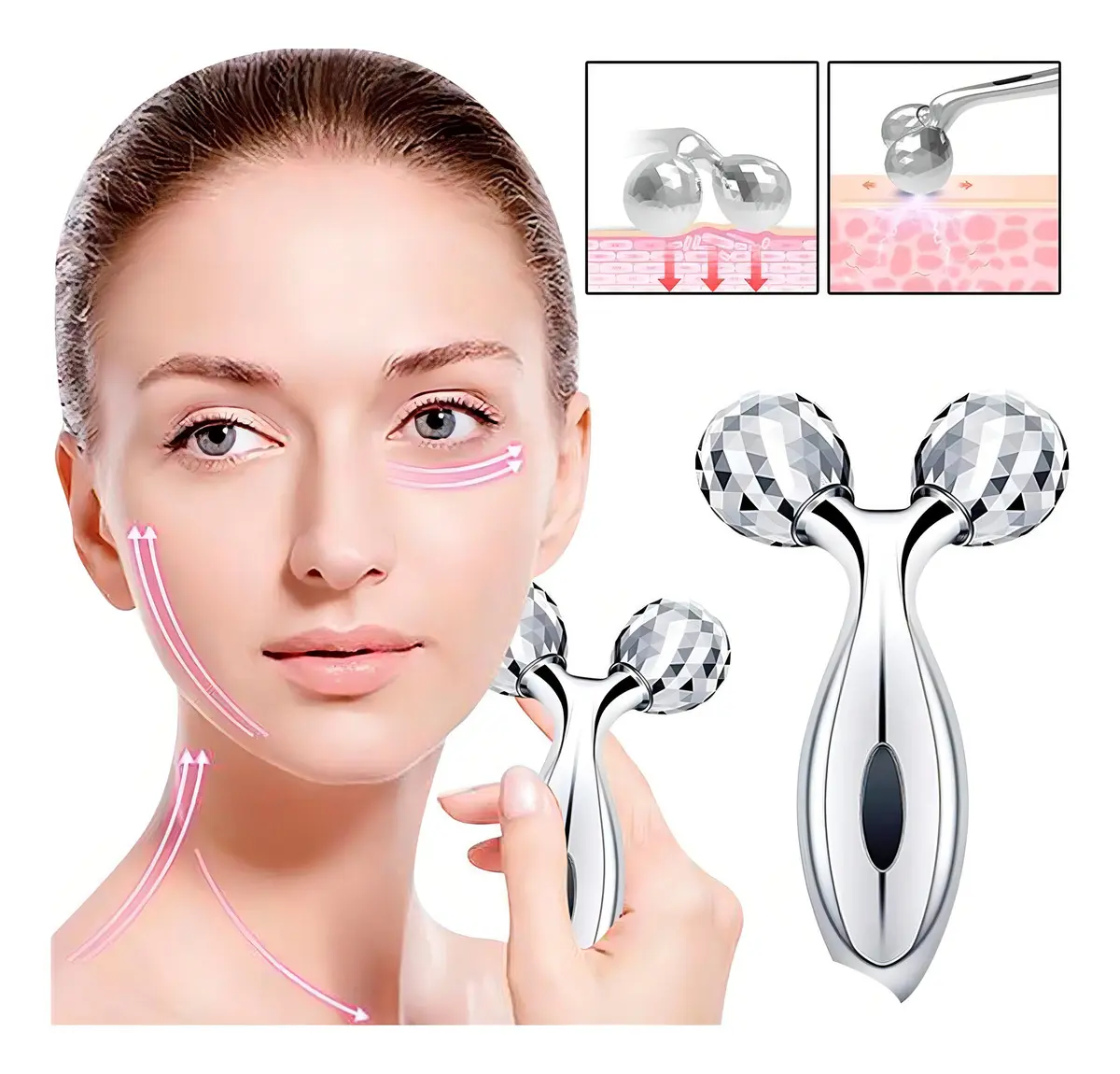 Massageador Facial E Corporal 3d Estimula Circulação Sangue