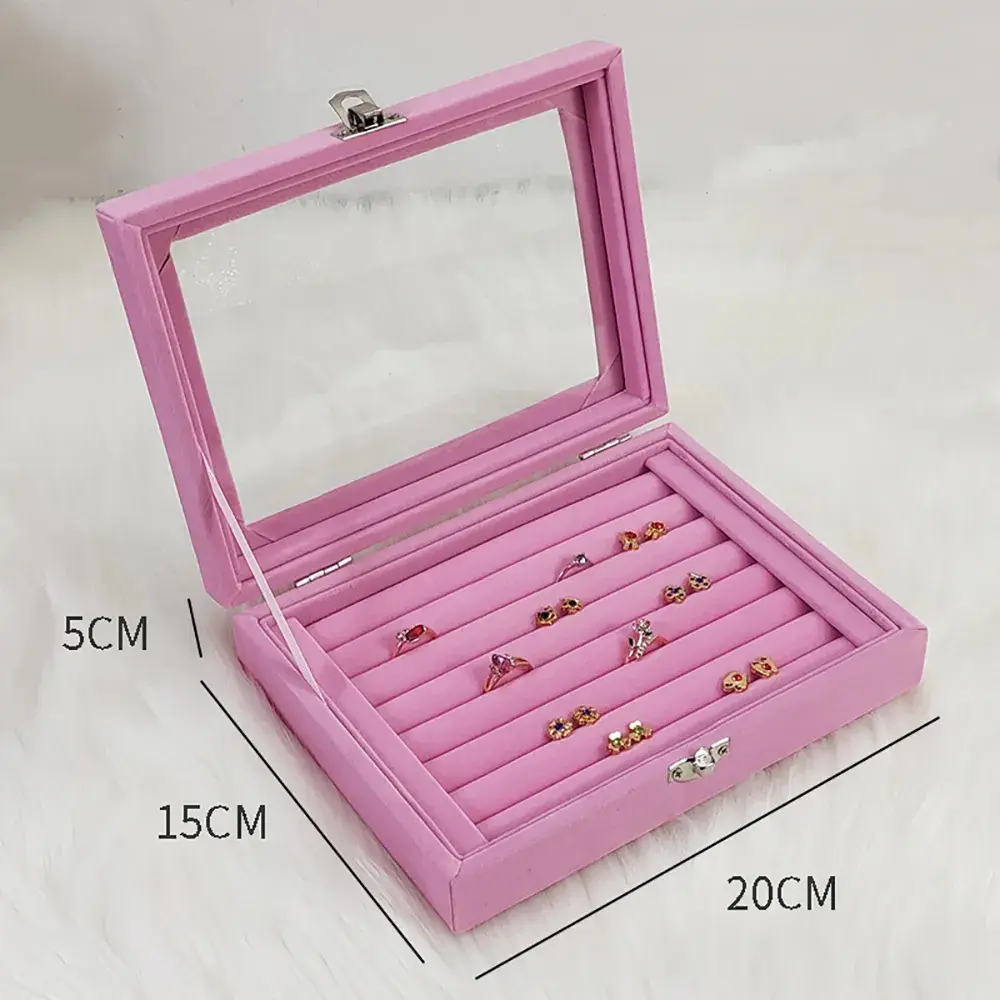 Caixa Portátil Para Joias, Pulseiras E Anéis