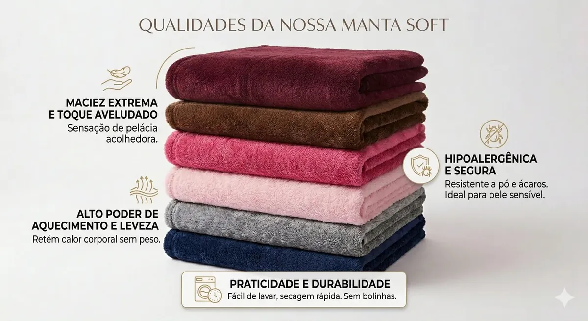 Manta de Microfibra 100% Poliéster