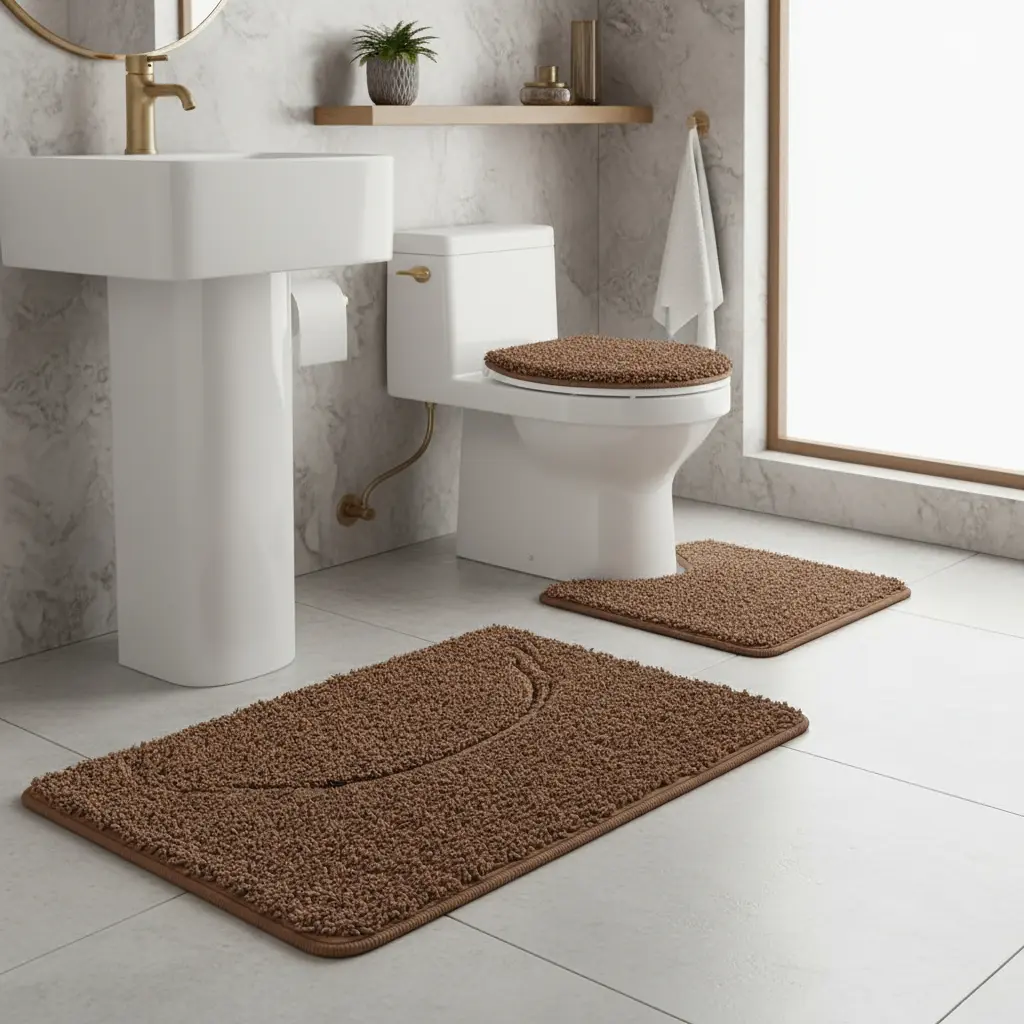 Conjunto de Tapetes para Banheiro 3 Peças