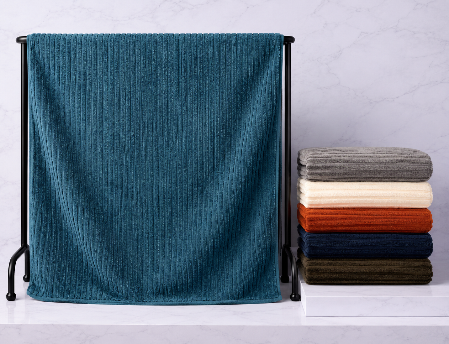 Toalha de Banho em Microfibra 70 × 140 cm