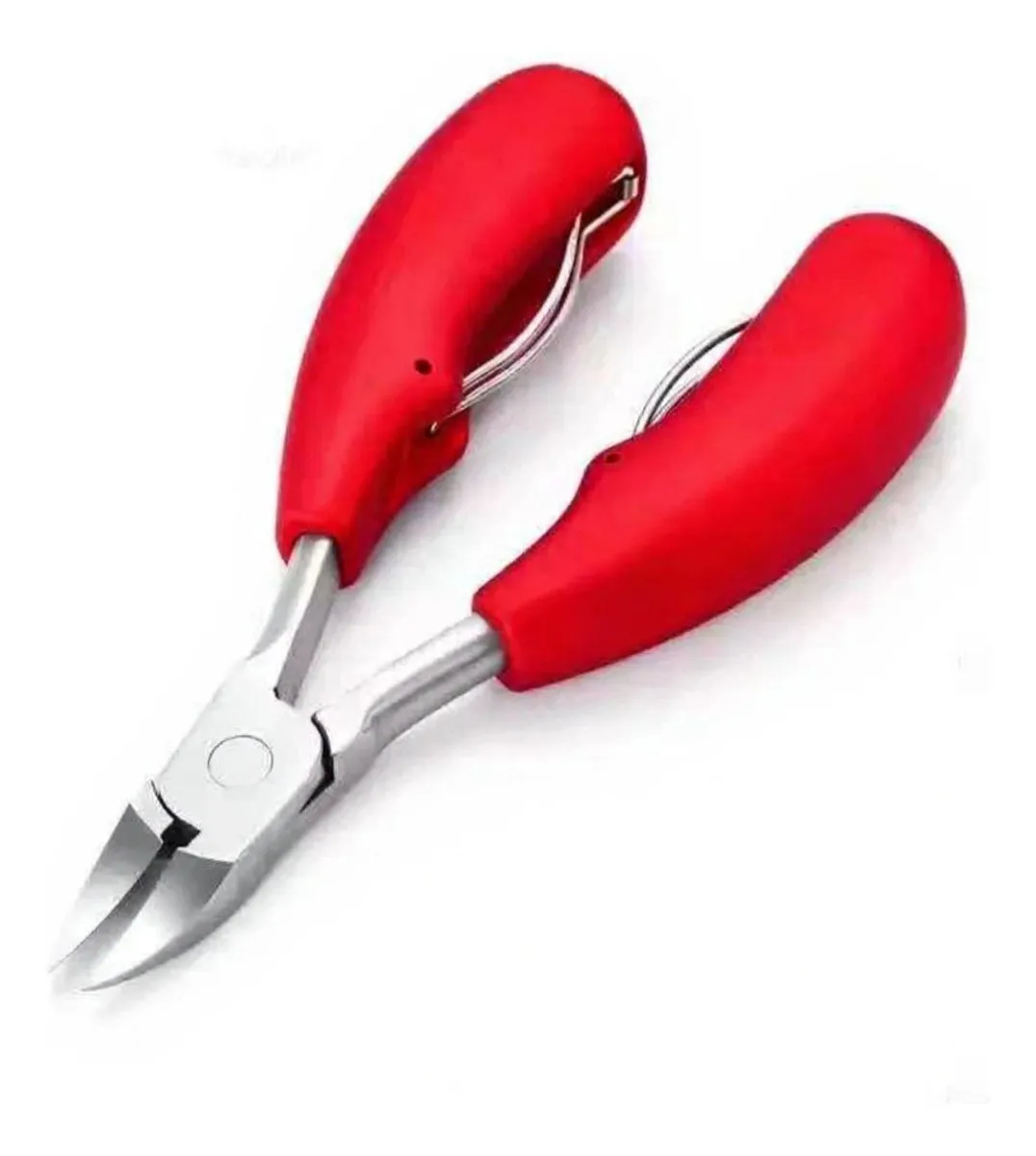Alicate Profissional para Corte de Unhas Bico Curvo com Cabo Emborrachado