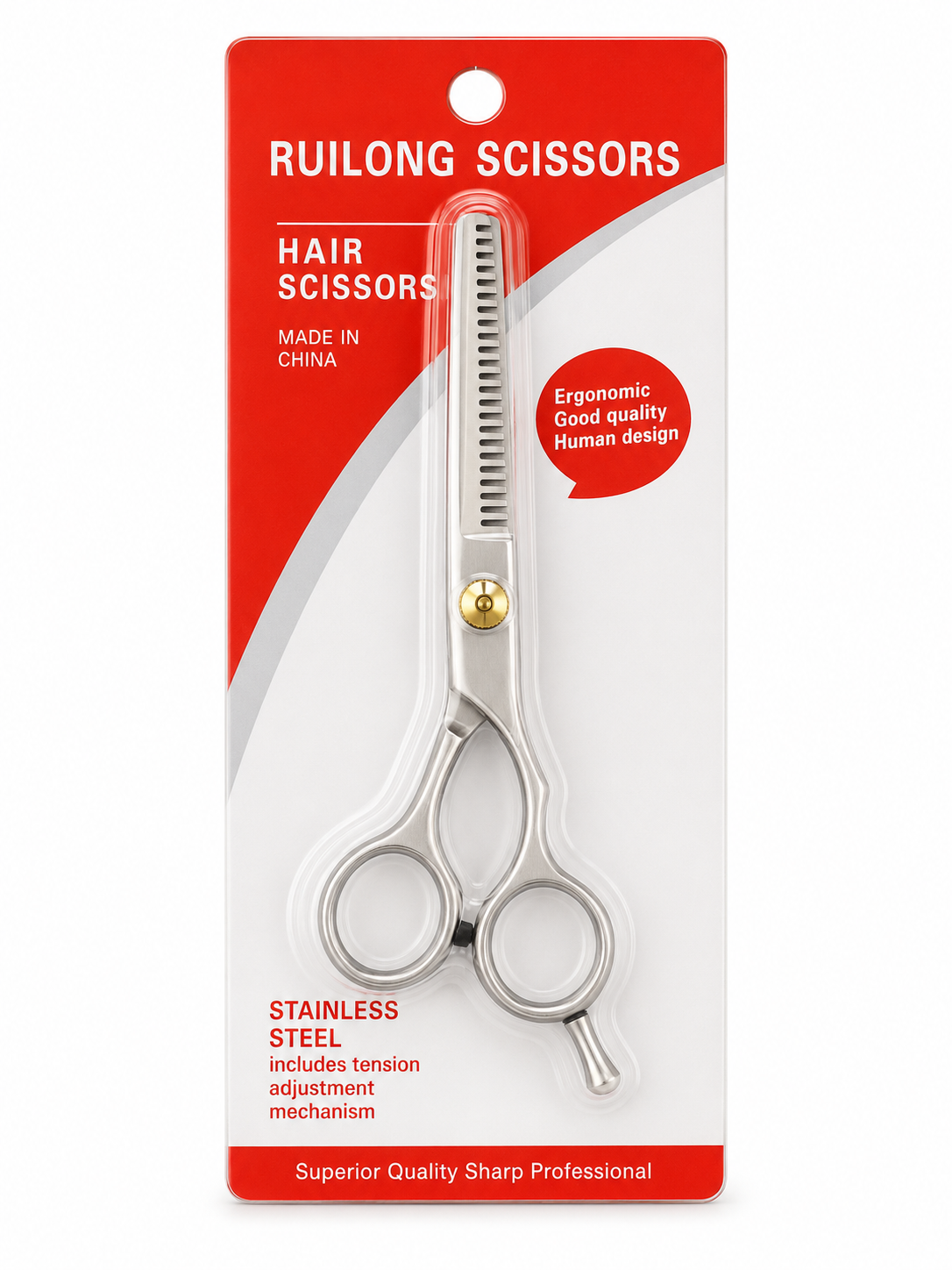 Tesoura Desfiadeira Profissional para Cabelo em Aço Inoxidável