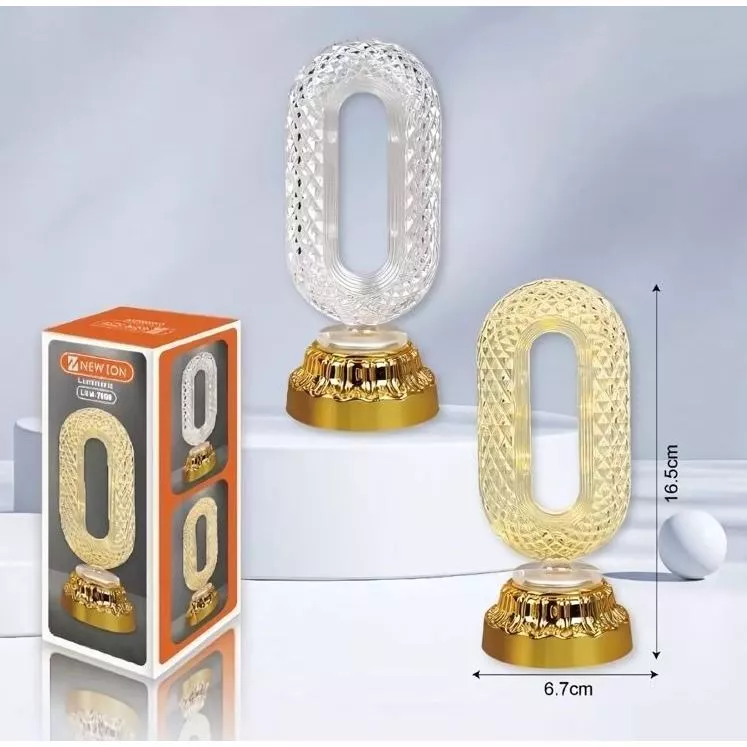 Luminária de Mesa Cristal com 3 Intensidades de Luz