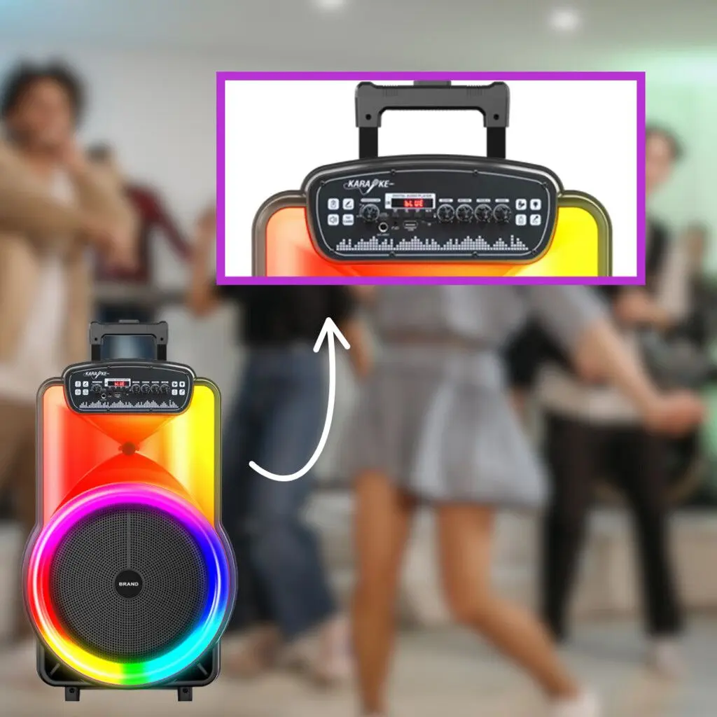 Caixa de Som Bluetooth Mixor SZ-1508 15 Polegadas com Microfone