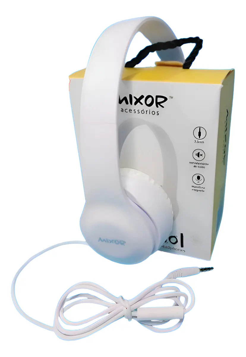 Headphone Mixor Sol com Fio e Microfone Integrado