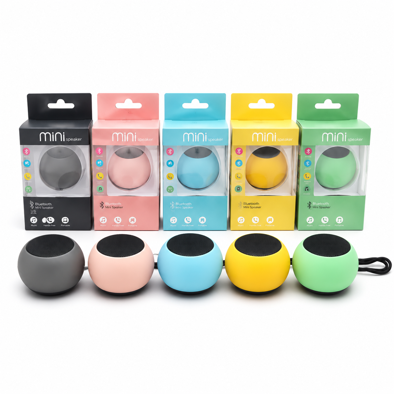 Caixinha Som Bluetooth Tws Metal Mini Speaker Amplificada 3w