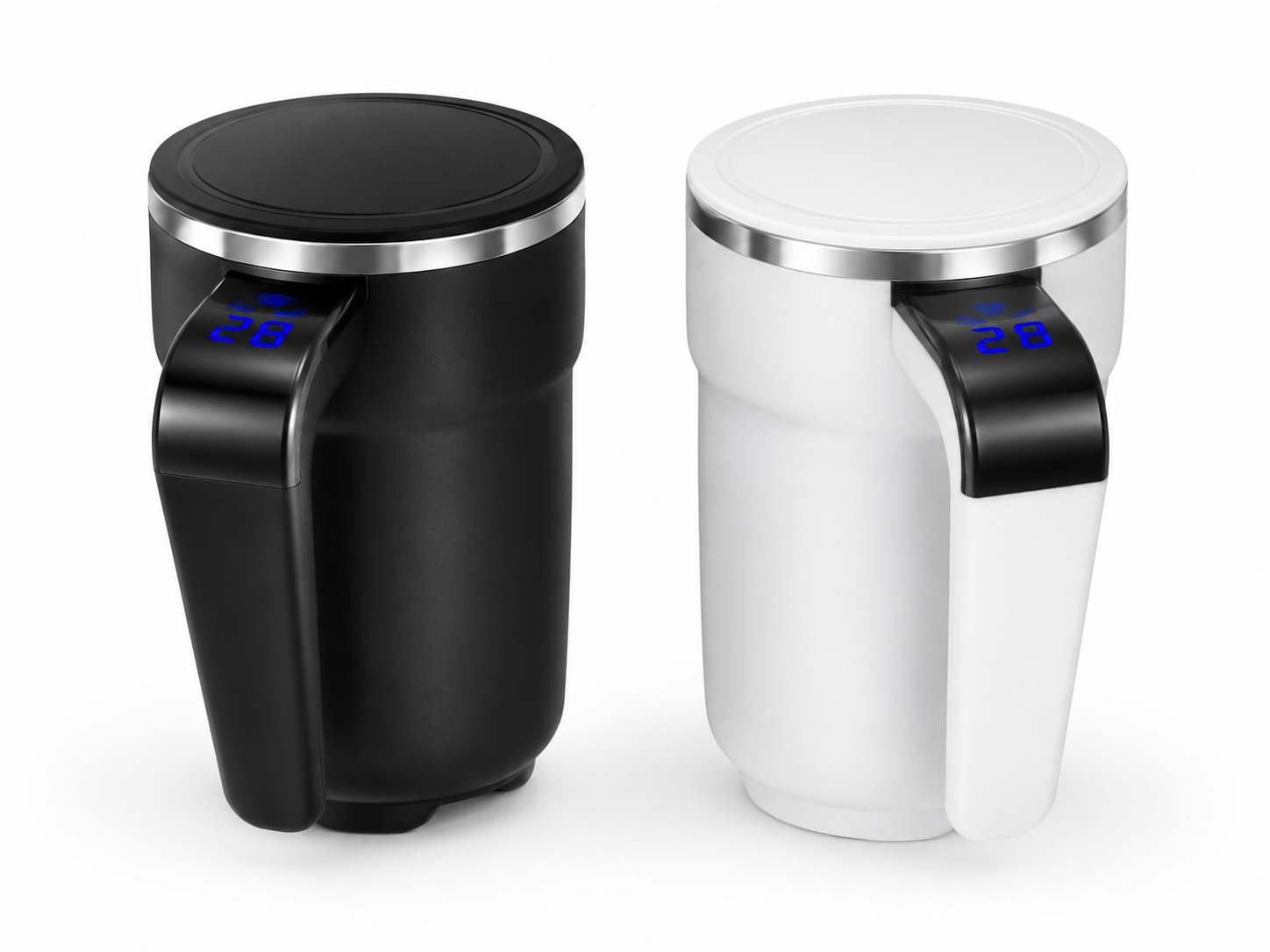 Copo Auto Mixer Magnético com Display Digital com tampa