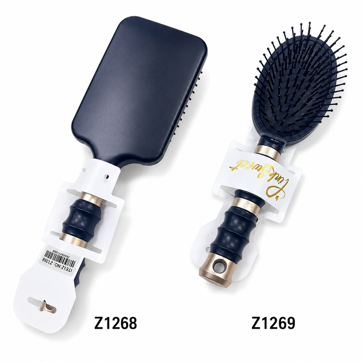 Escova de Cabelo com Cabo Anatômico – Modelos Z1268 e Z1269