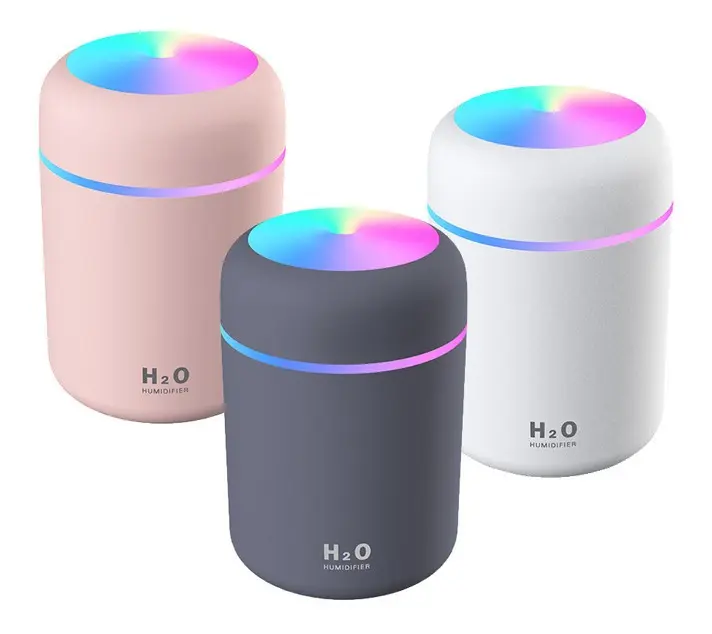 Umidificador de Ar USB 300 ml com Luz Noturna