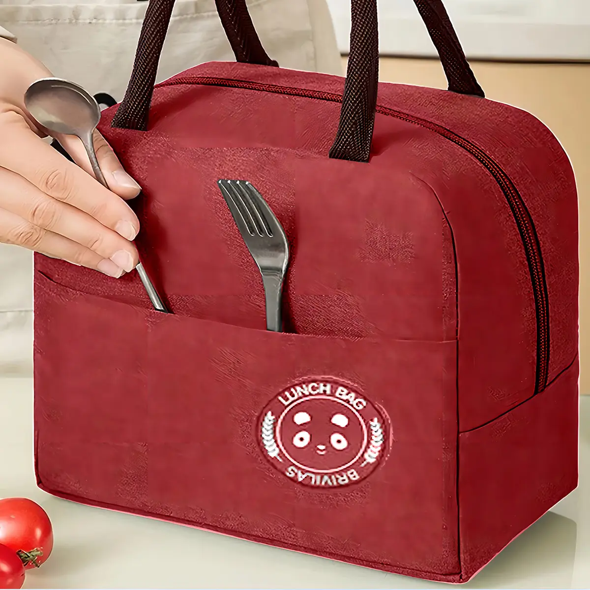 Bolsa Térmica Marmita Quente Frio Linda E Prática Dia A Dia Cor Vermelho