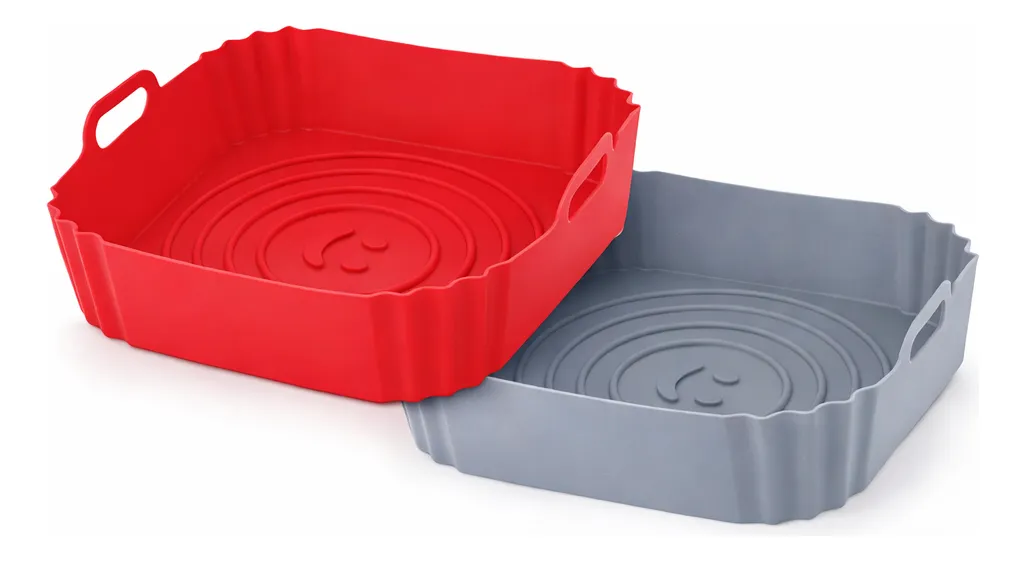 Forma de Silicone para Air Fryer 19 × 19 × 5 cm