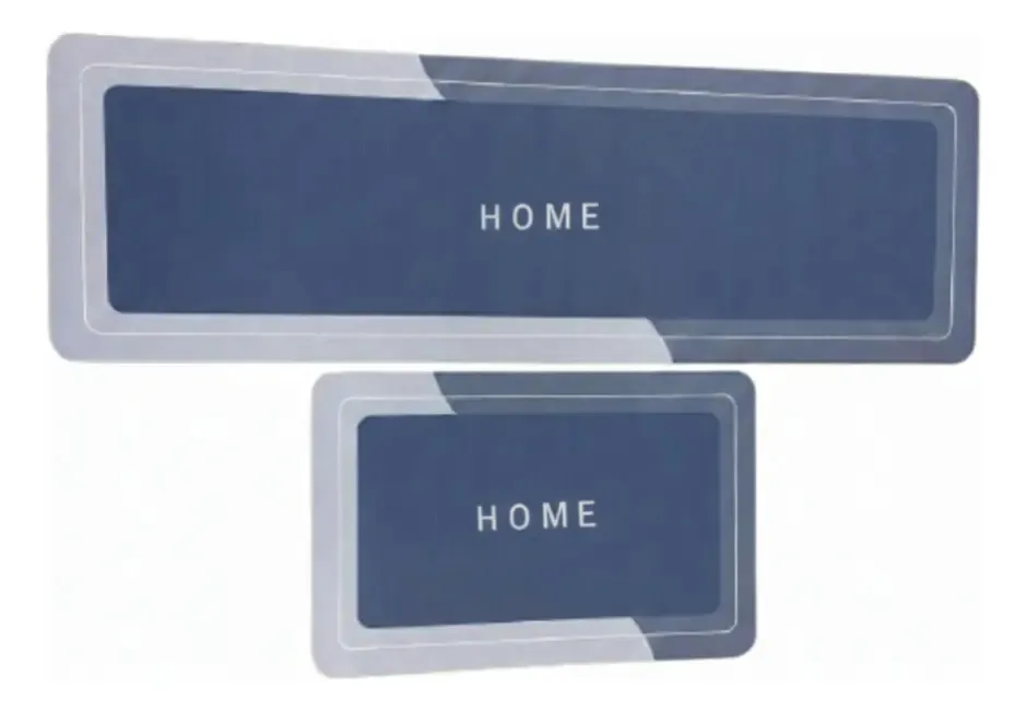 Kit com 2 Tapetes para Cozinha Antiderrapantes