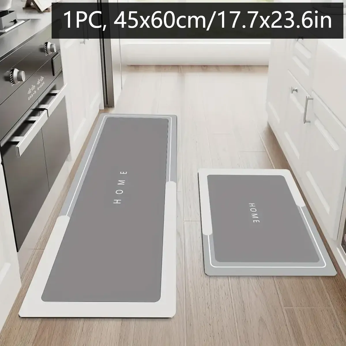 Kit com 2 Tapetes para Cozinha Antiderrapantes