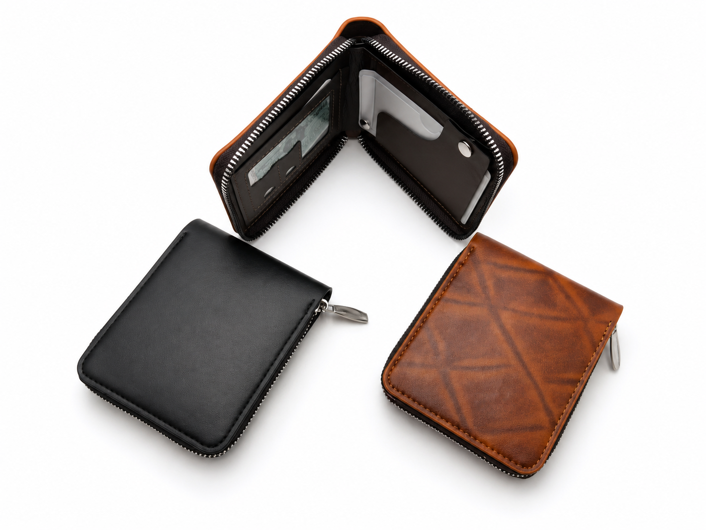 Carteira Masculina com Zíper – Modelo QZ-1210
