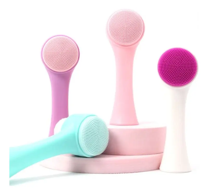Escova Facial de Limpeza 2 em 1 de Silicone