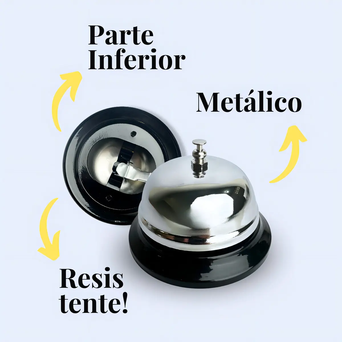 Sino de Chamada para Atendimento – Aço Inoxidável