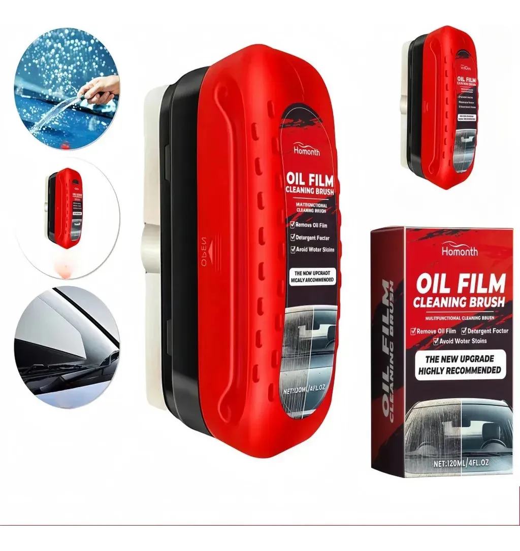 Escova Removedora de Película de Óleo para Vidros Automotivos