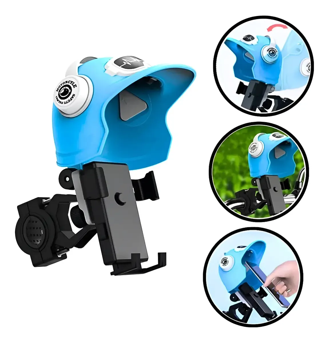 Suporte para Celular de Bicicleta e Moto com Buzina