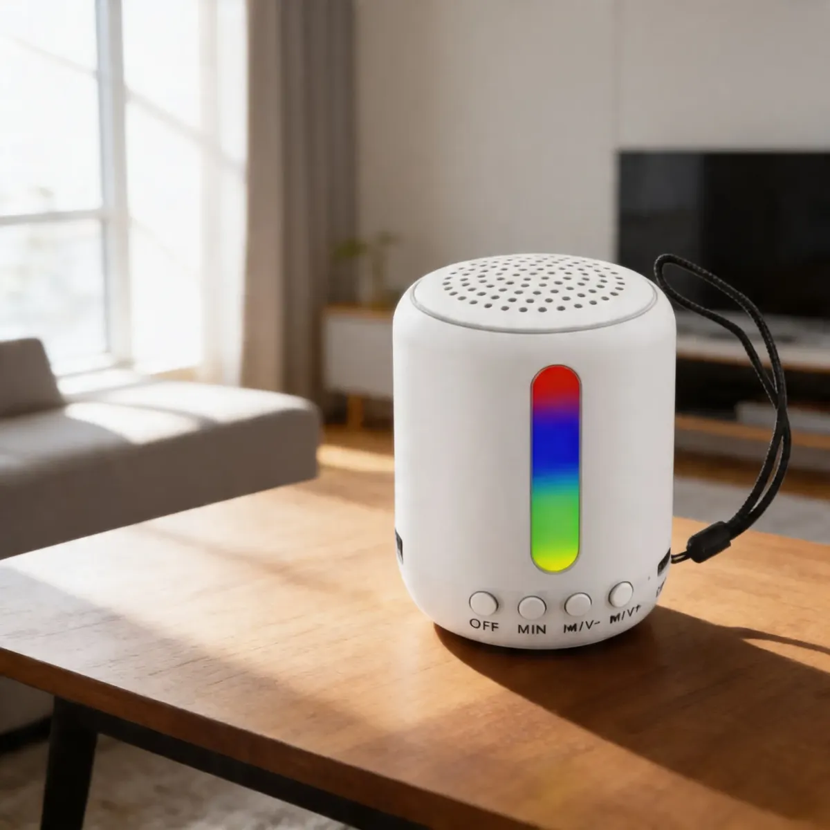 CAIXA DE SOM BLUETOOTH 10W COM LED RGB