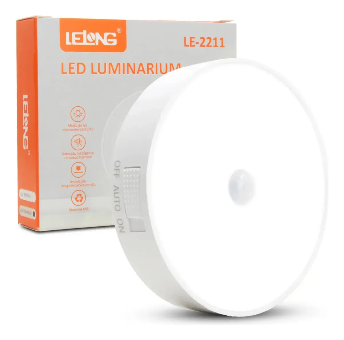 Mini lâmpada noturna LED com sensor