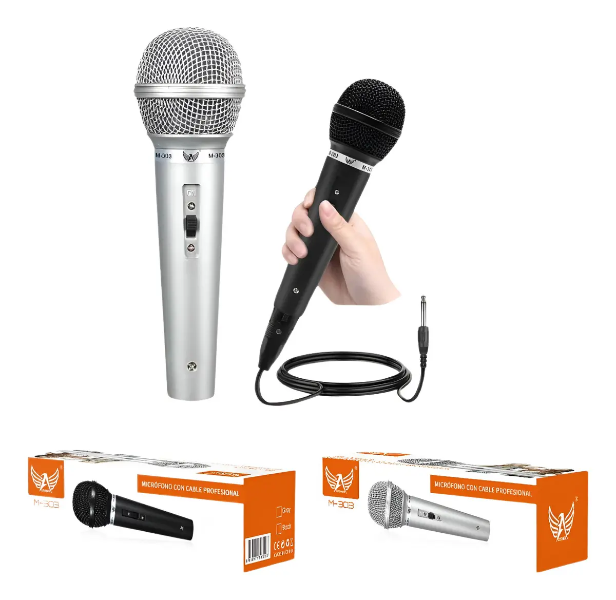 Microfone com fio profissional