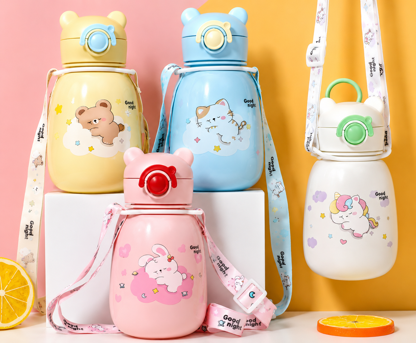Garrafa infantil 650ml com alça