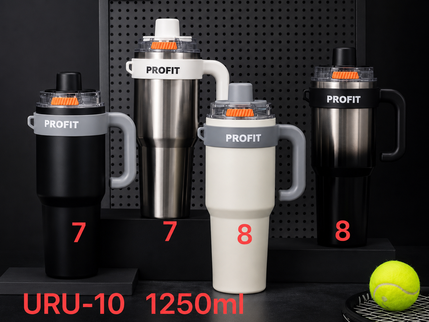 Copo Térmico 1250ml com Alça e Canudo