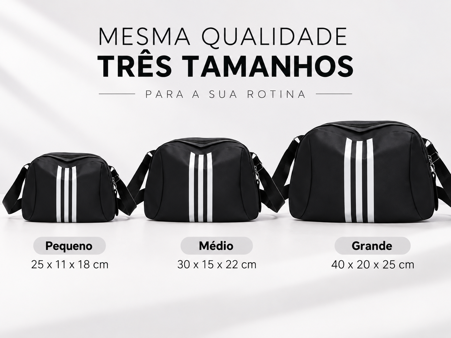 Bolsa Transversal com Alça – 3 Tamanhos