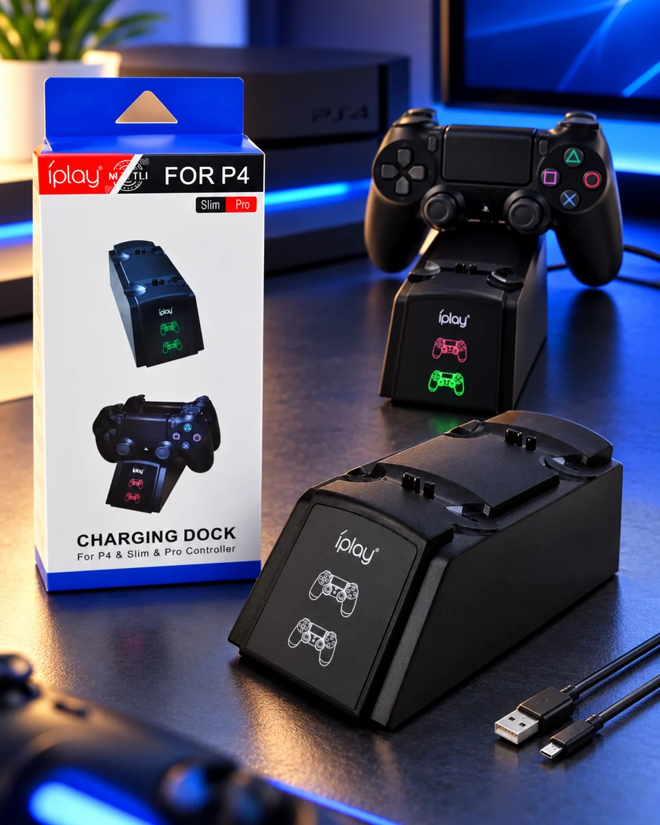 Base Carregadora Dupla para Controle de PS4 — foto 1