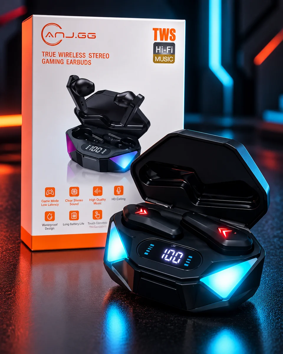 Fone de Ouvido Bluetooth TWS com Estojo de LED — foto 1